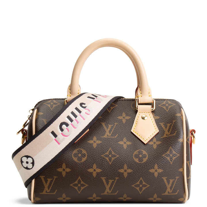 LOUIS VUITTON Speedy 20 Bandouliere Bag Monogram
