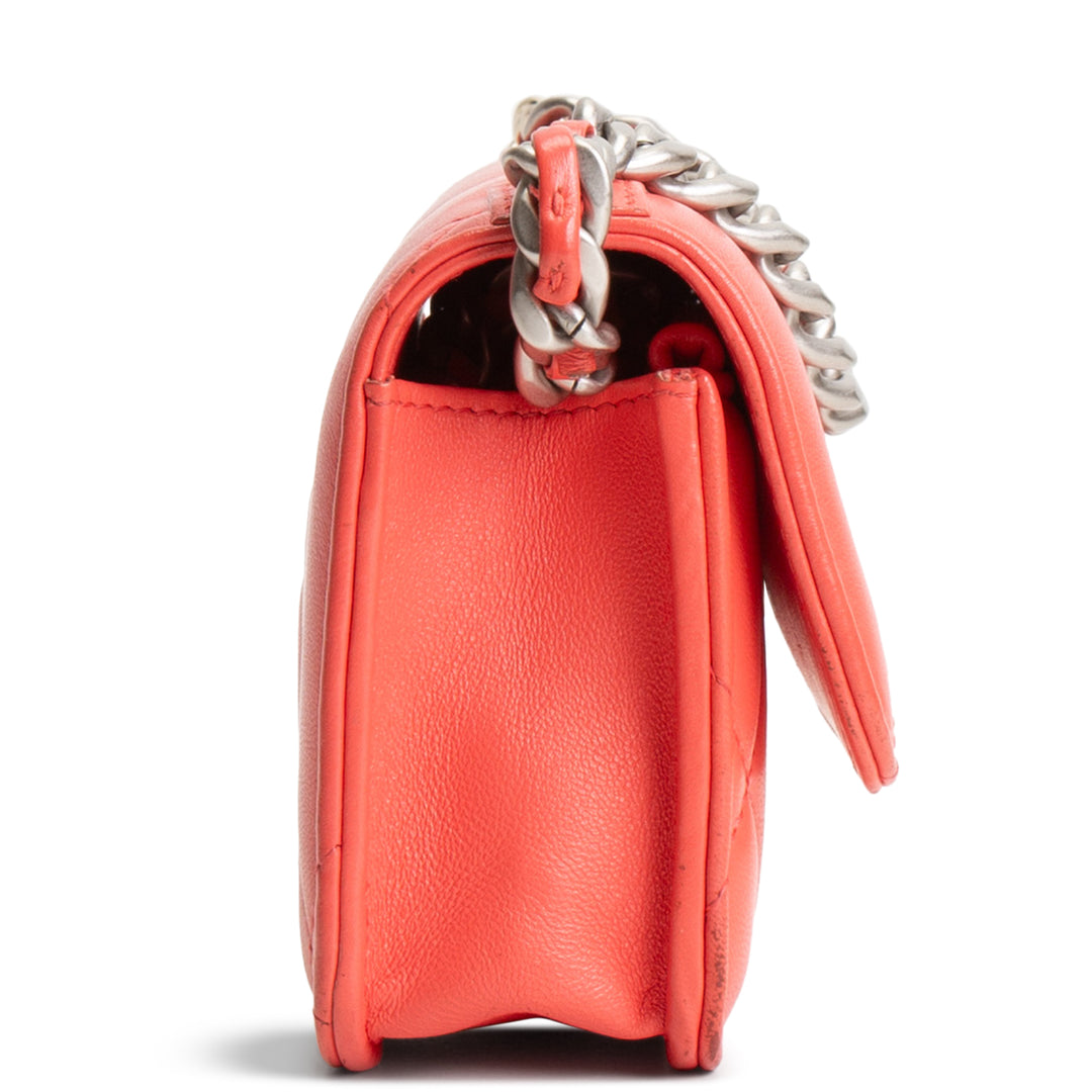 CHANEL 19 Flap Phone Holder w/ Chain - Coral OUTLET FINAL SALE