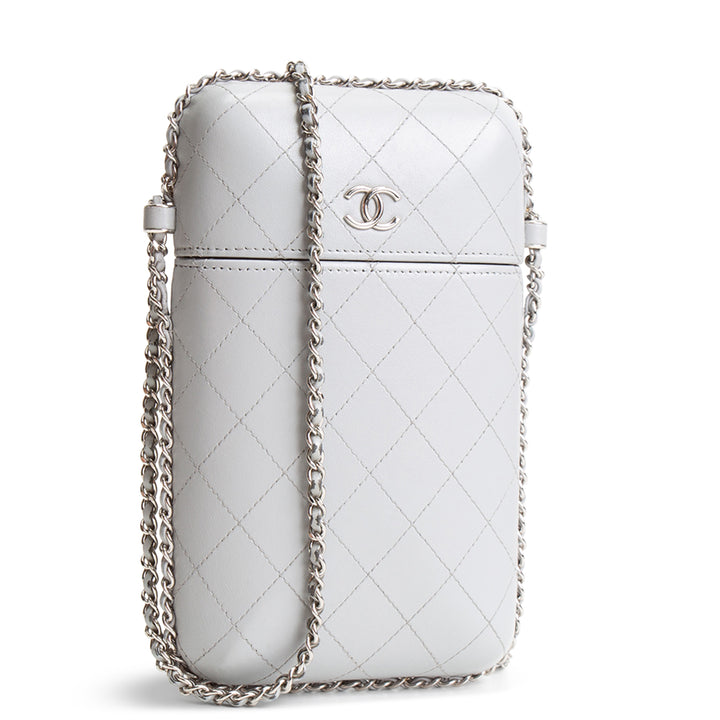 CHANEL Chain Around Phone Holder Box - Gray