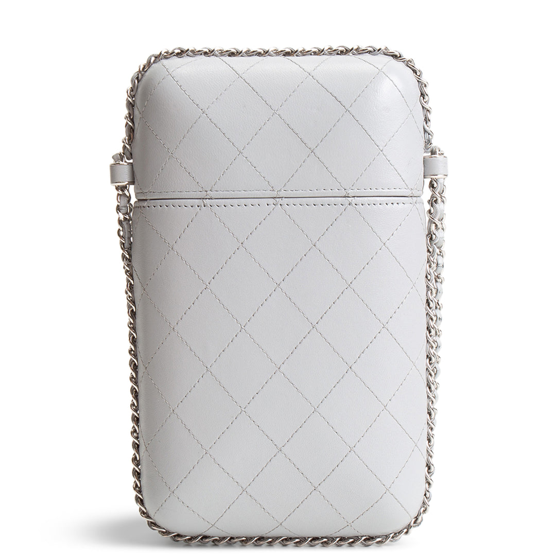 CHANEL Chain Around Phone Holder Box - Gray