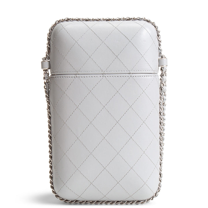 CHANEL Chain Around Phone Holder Box - Gray