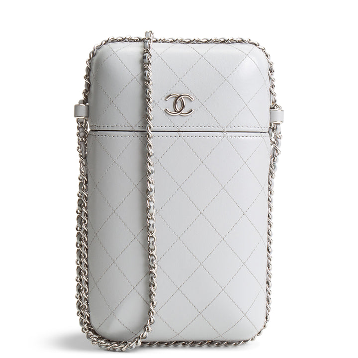 CHANEL Chain Around Phone Holder Box - Gray