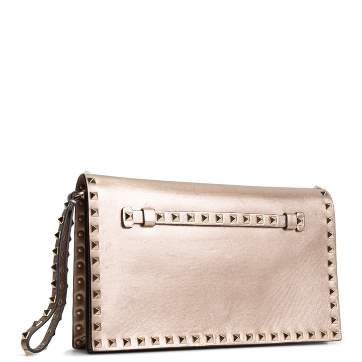VALENTINO Rockstud Wristlet- Gold OUTLET FINAL SALE