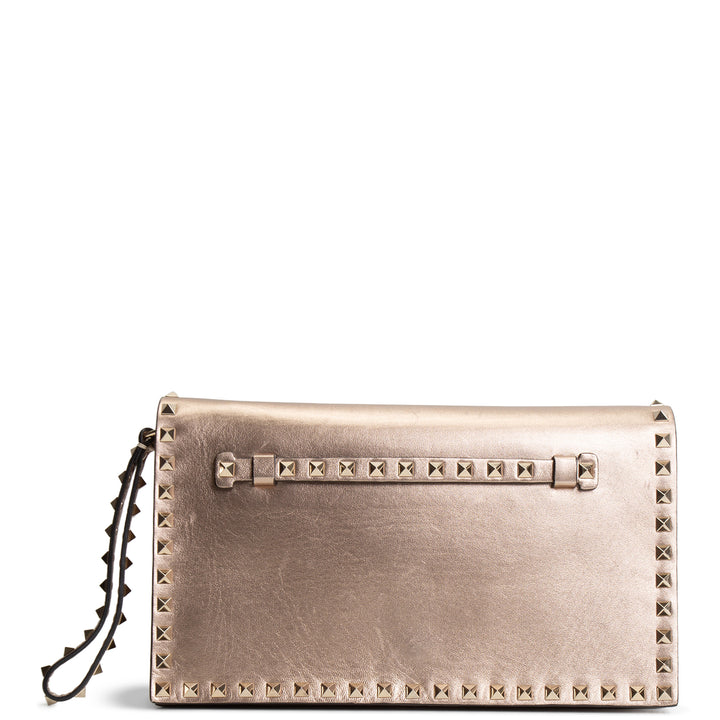 VALENTINO Rockstud Wristlet- Gold OUTLET FINAL SALE