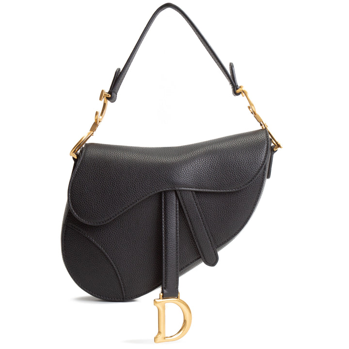 DIOR Mini Saddle Handbag w/ Leather Strap