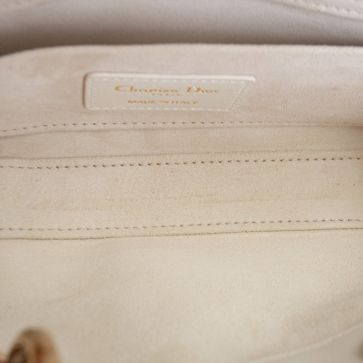 DIOR Small Lady D-Joy Bag - White