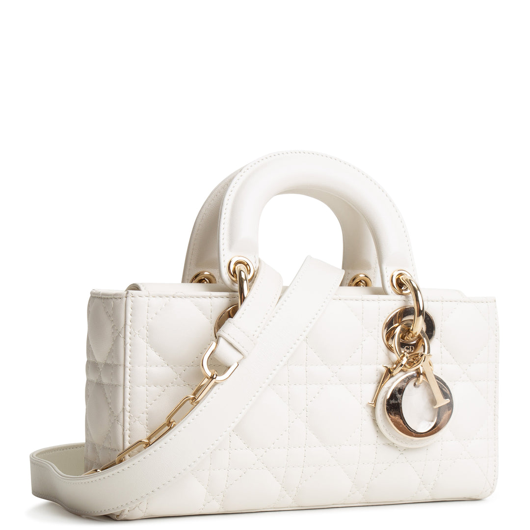 DIOR Small Lady D-Joy Bag - White