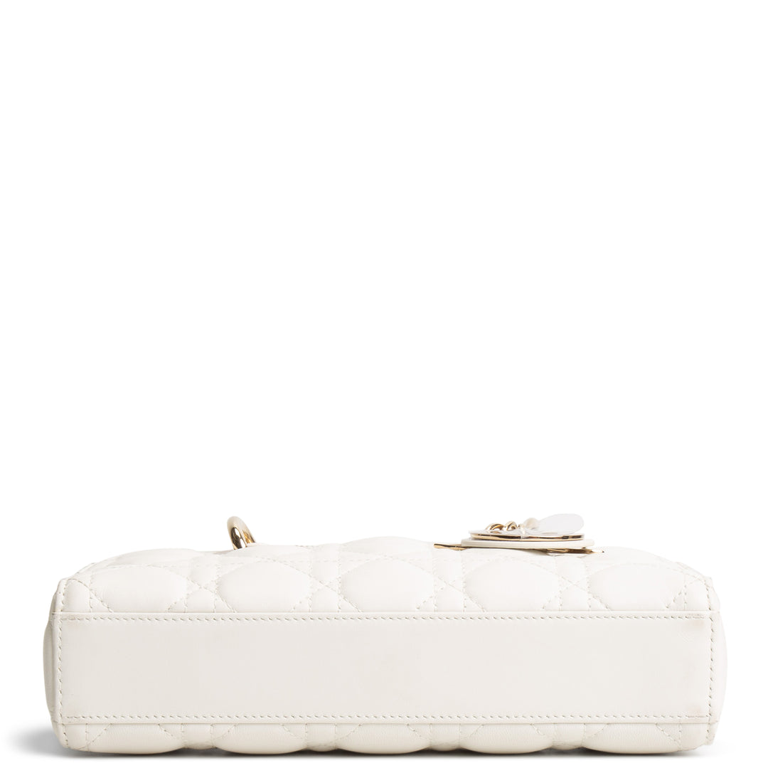 DIOR Small Lady D-Joy Bag - White