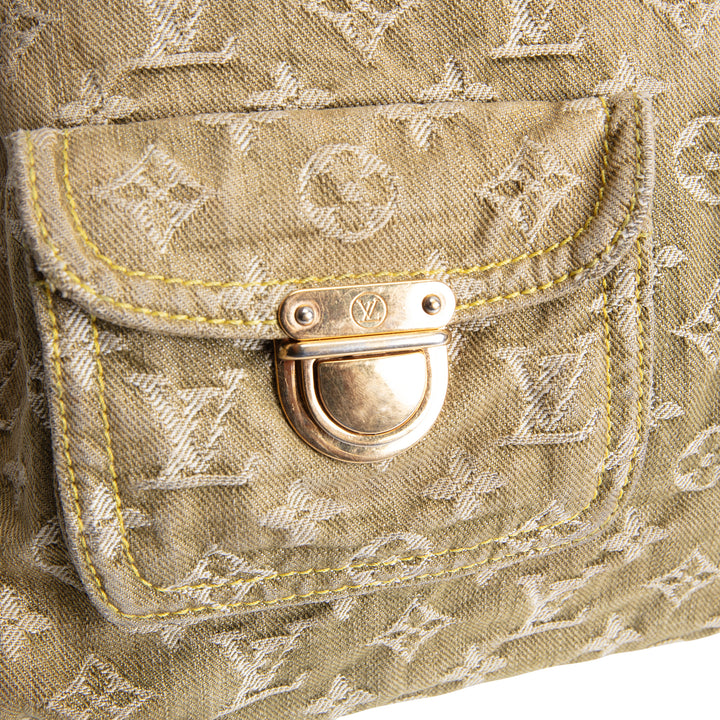 LOUIS VUITTON Monogram Denim Baggy GM - Olive Green - OUTLET FINAL SALE