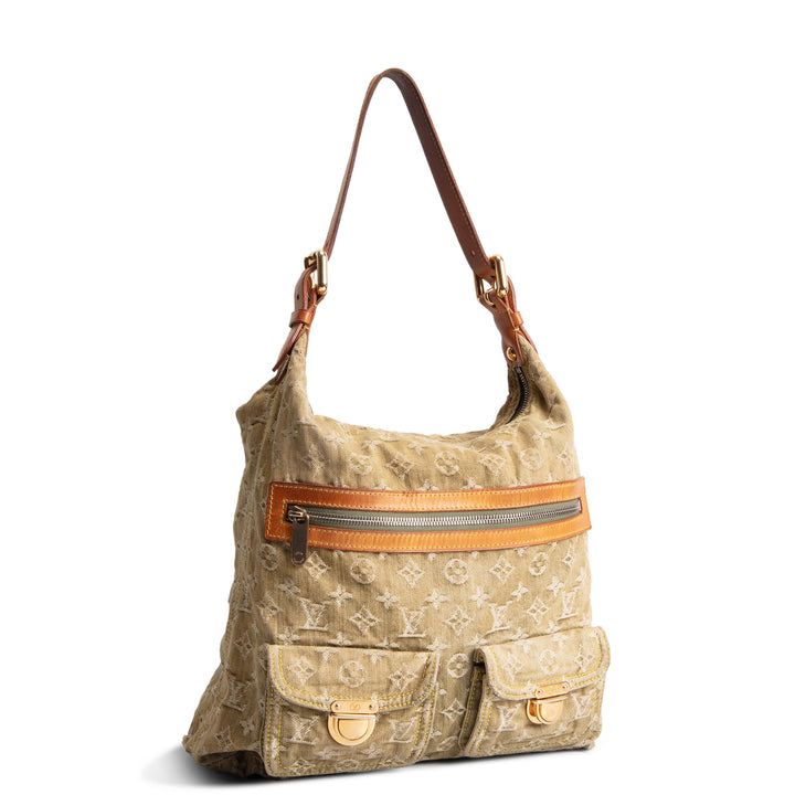 LOUIS VUITTON Monogram Denim Baggy GM - Olive Green - OUTLET FINAL SALE