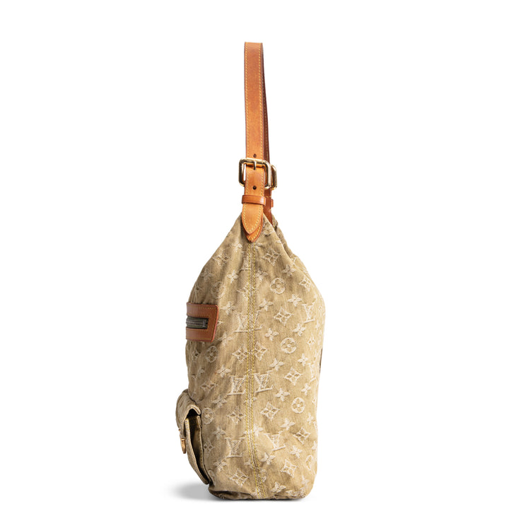 LOUIS VUITTON Monogram Denim Baggy GM - Olive Green - OUTLET FINAL SALE