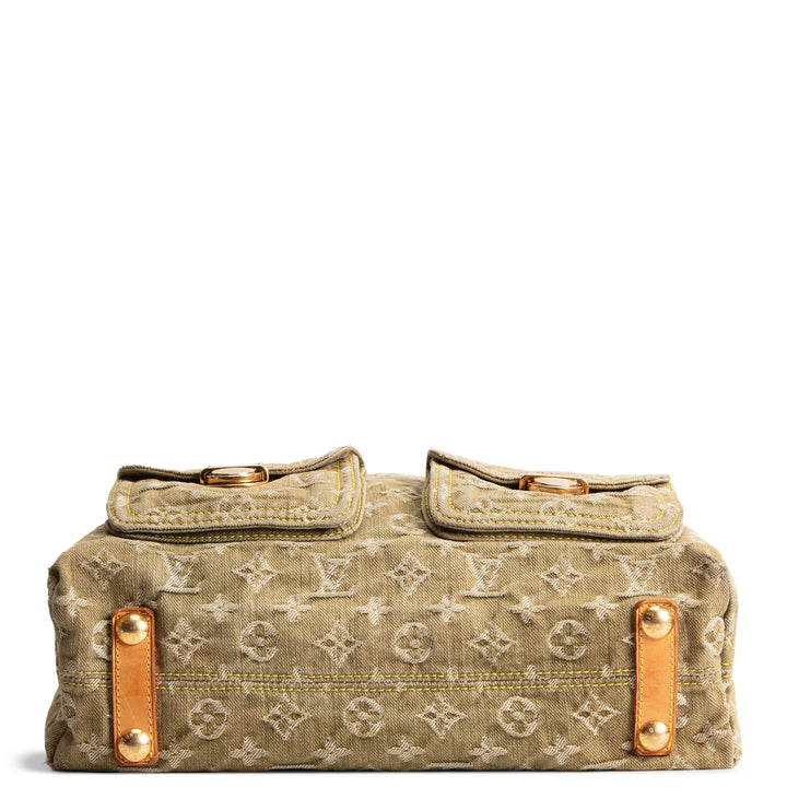 LOUIS VUITTON Monogram Denim Baggy GM - Olive Green - OUTLET FINAL SALE