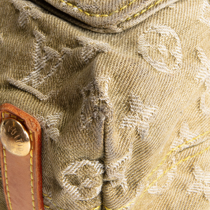 LOUIS VUITTON Monogram Denim Baggy GM - Olive Green - OUTLET FINAL SALE