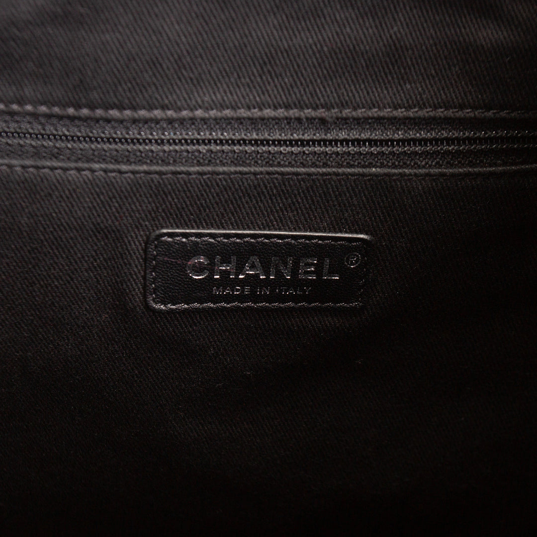 CHANEL Tweed Deauville Backpack - Gray