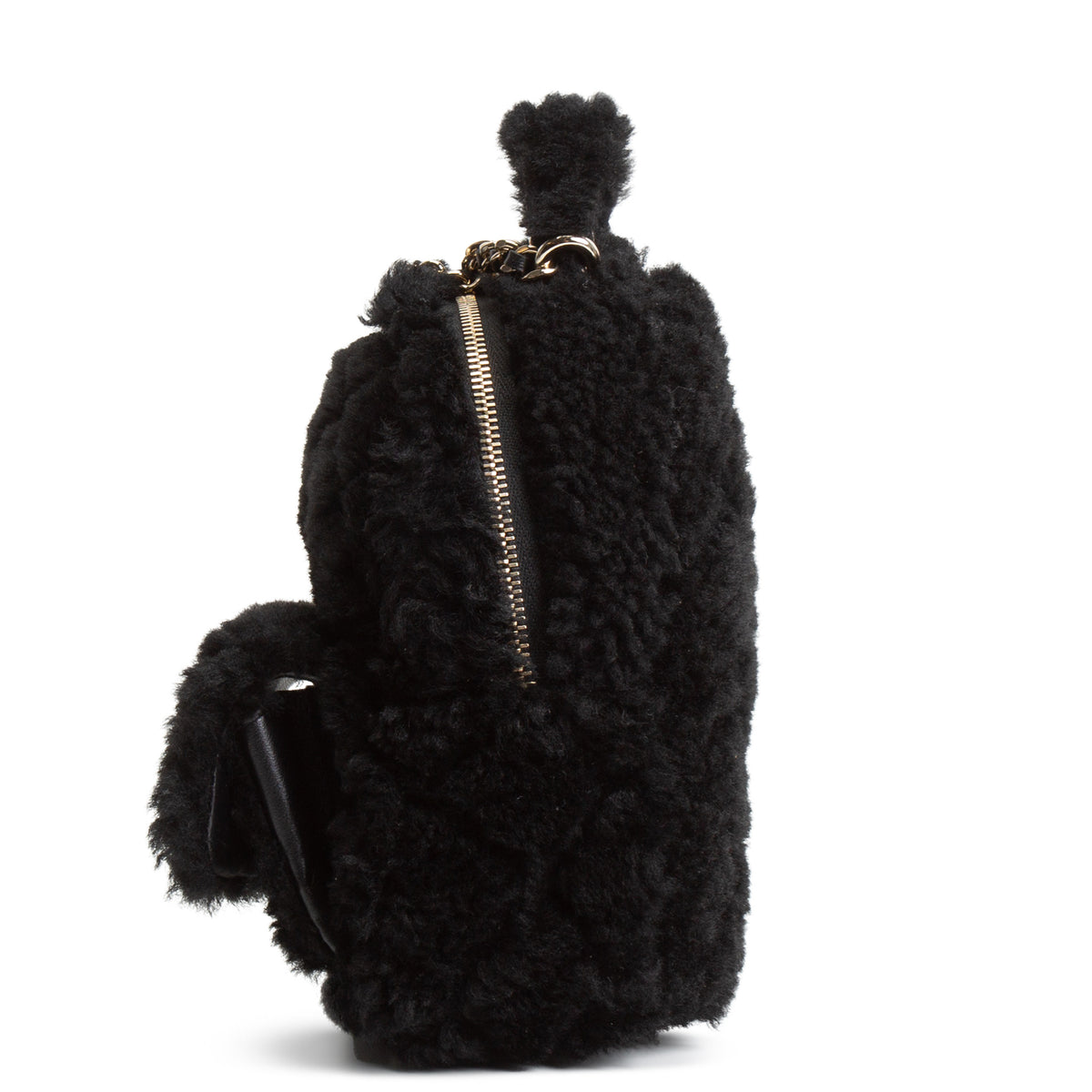 CHANEL Shearling Mini Backpack