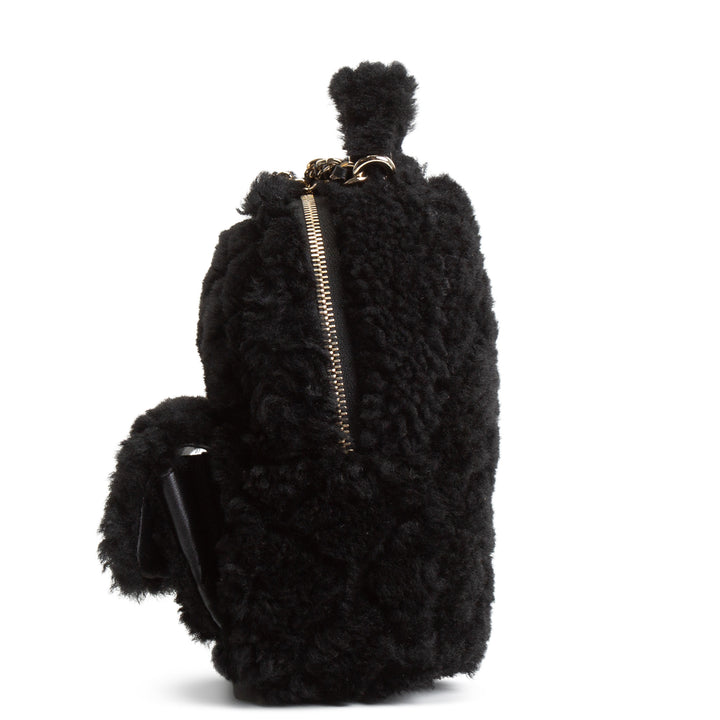 CHANEL Shearling Mini Backpack