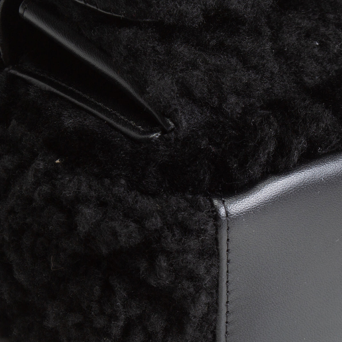 CHANEL Shearling Mini Backpack
