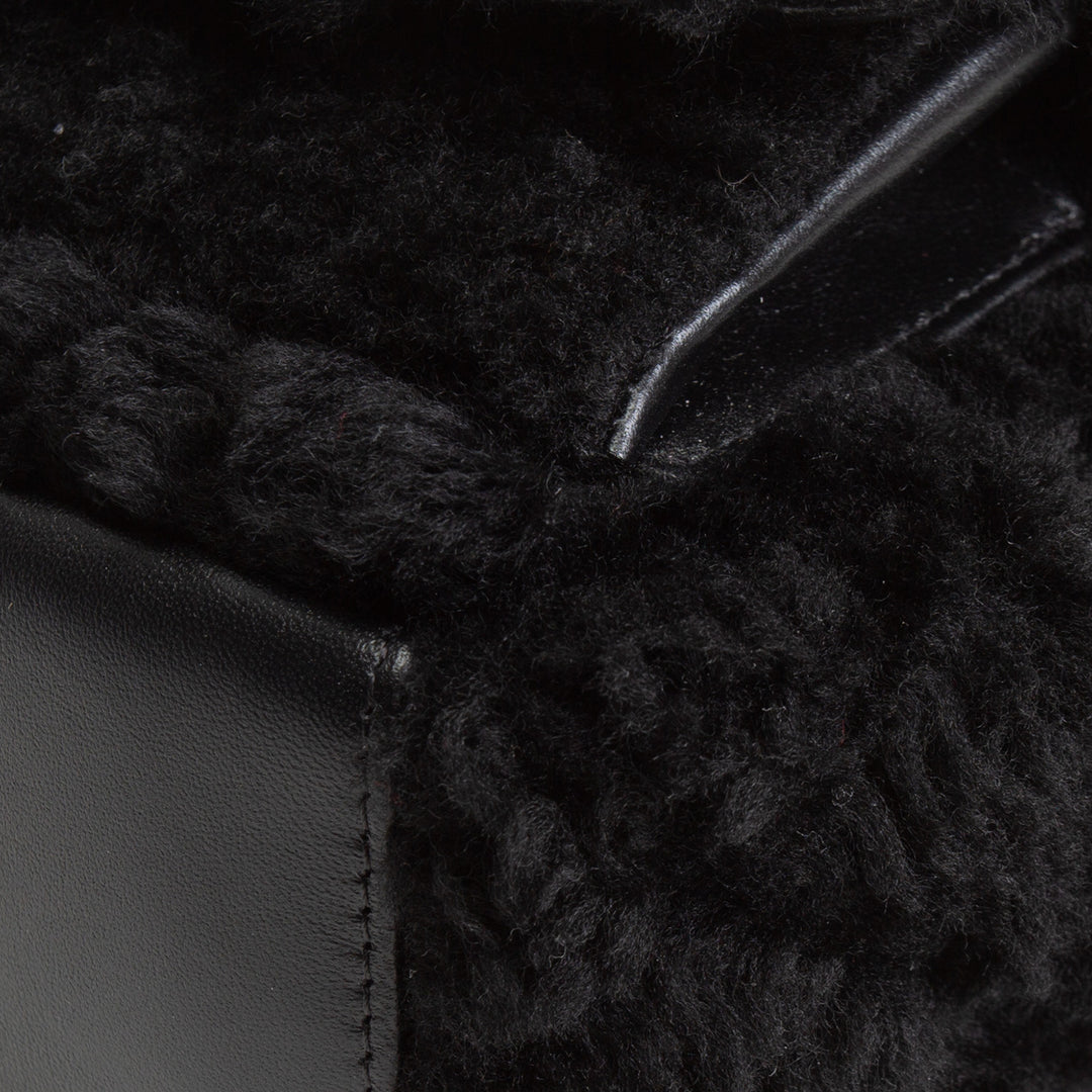 CHANEL Shearling Mini Backpack
