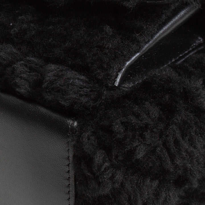 CHANEL Shearling Mini Backpack