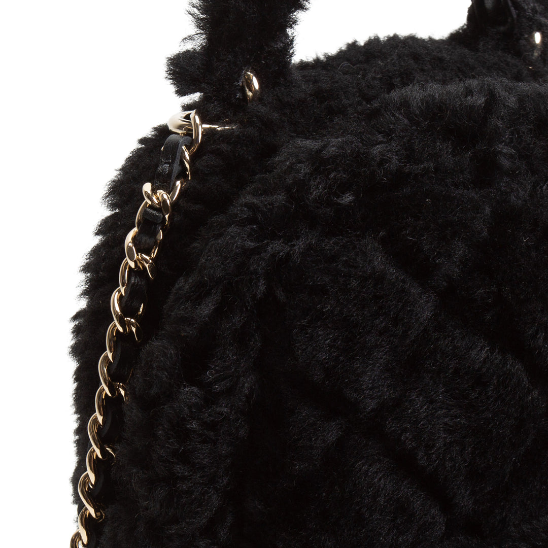 CHANEL Shearling Mini Backpack