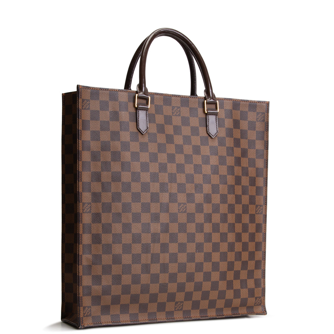 LOUIS VUITTON Damier Ebene Sac Plat GM