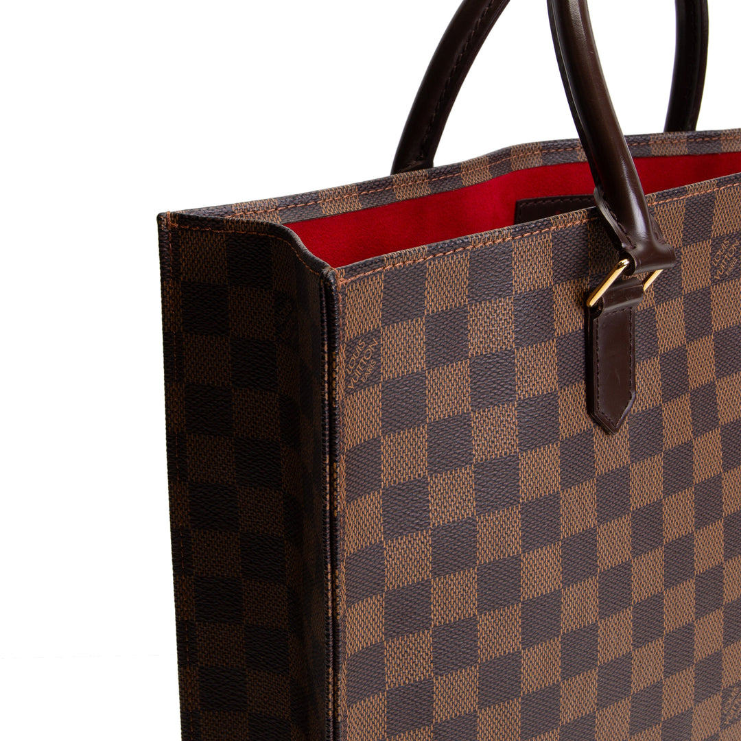LOUIS VUITTON Damier Ebene Sac Plat GM