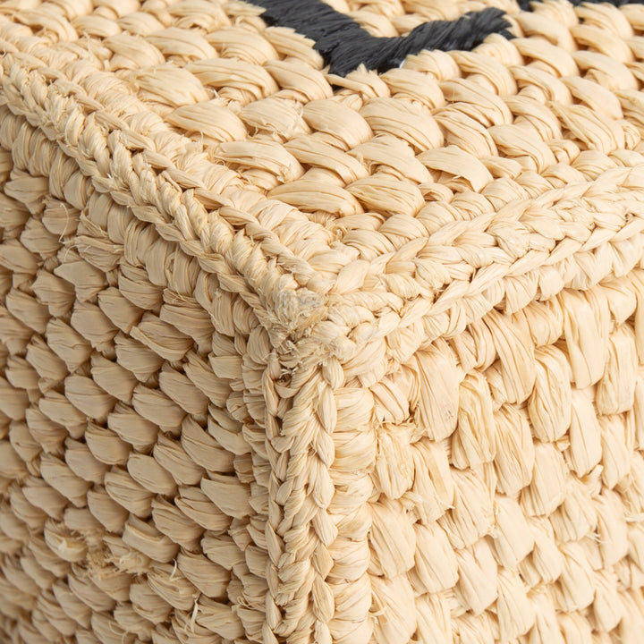 LOEWE Raffia Mini Font Tote - Neutral