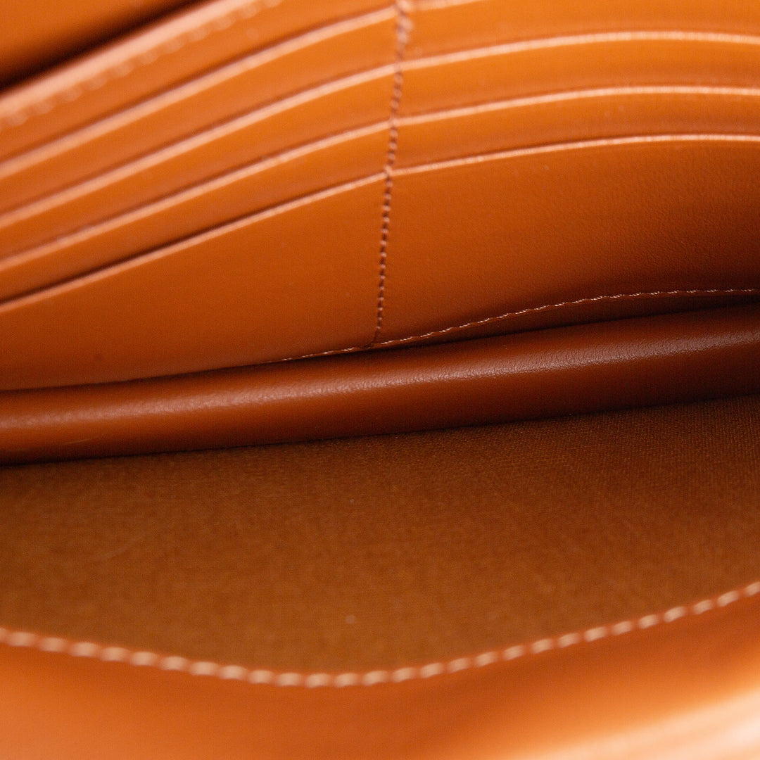CELINE Triomphe Wallet on Strap - Brown
