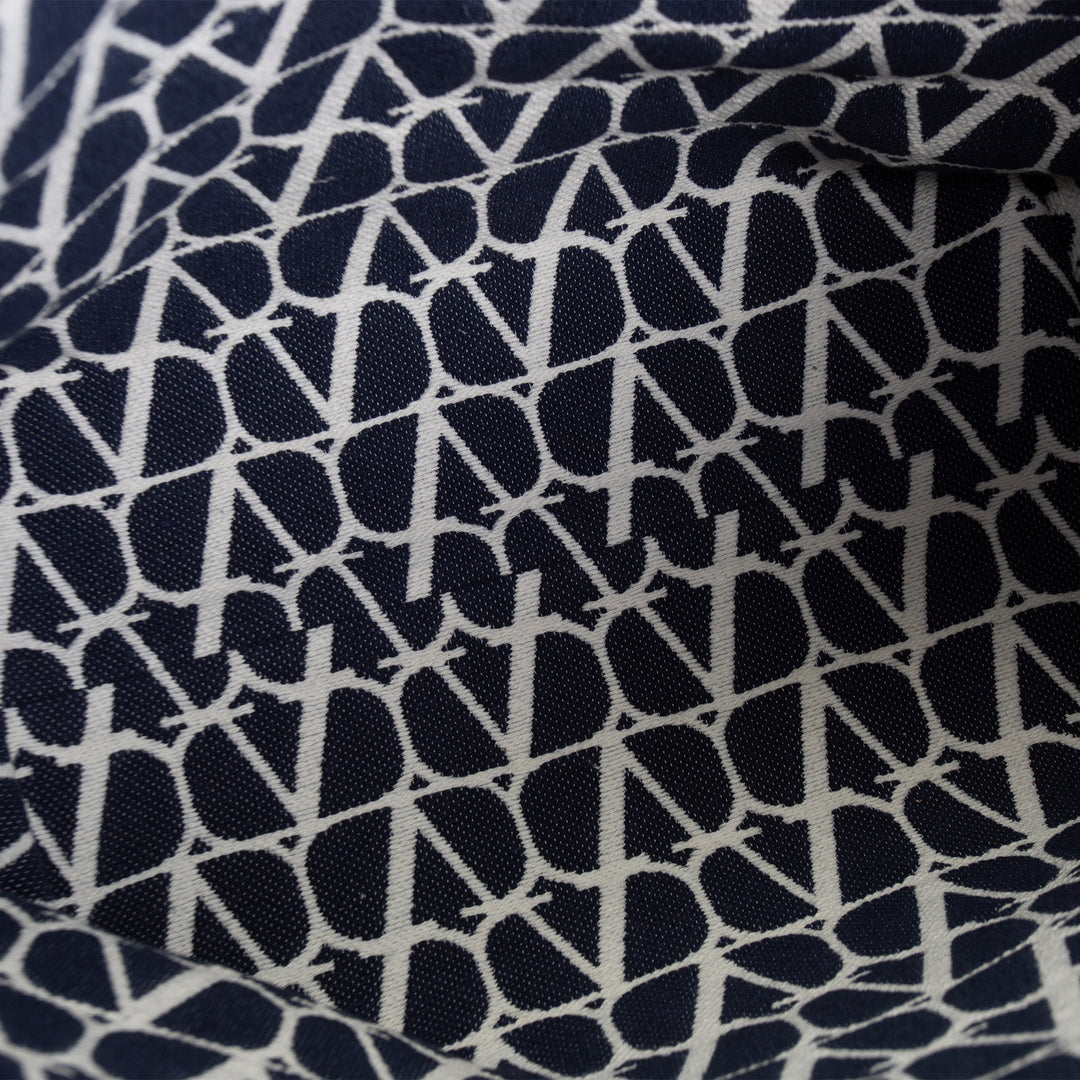 VALENTINO V Logo Iconographe All In Shopping Tote - Navy