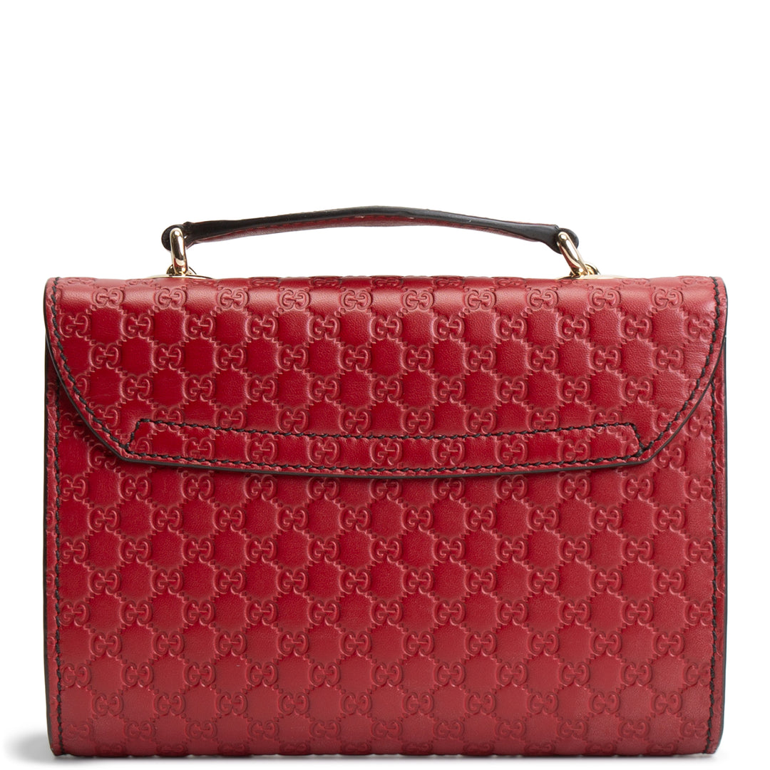 GUCCI Microguccisima Horsebit Emily Mini- Red