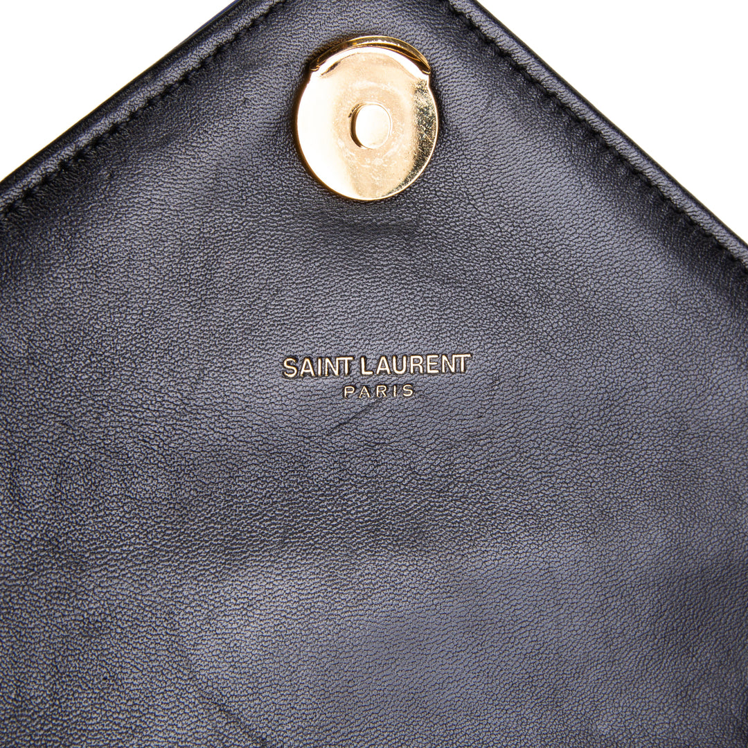 SAINT LAURENT Matelasse Monogram Metallic Rainbow Bag - Medium