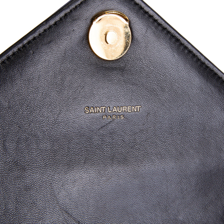 SAINT LAURENT Matelasse Monogram Metallic Rainbow Bag - Medium