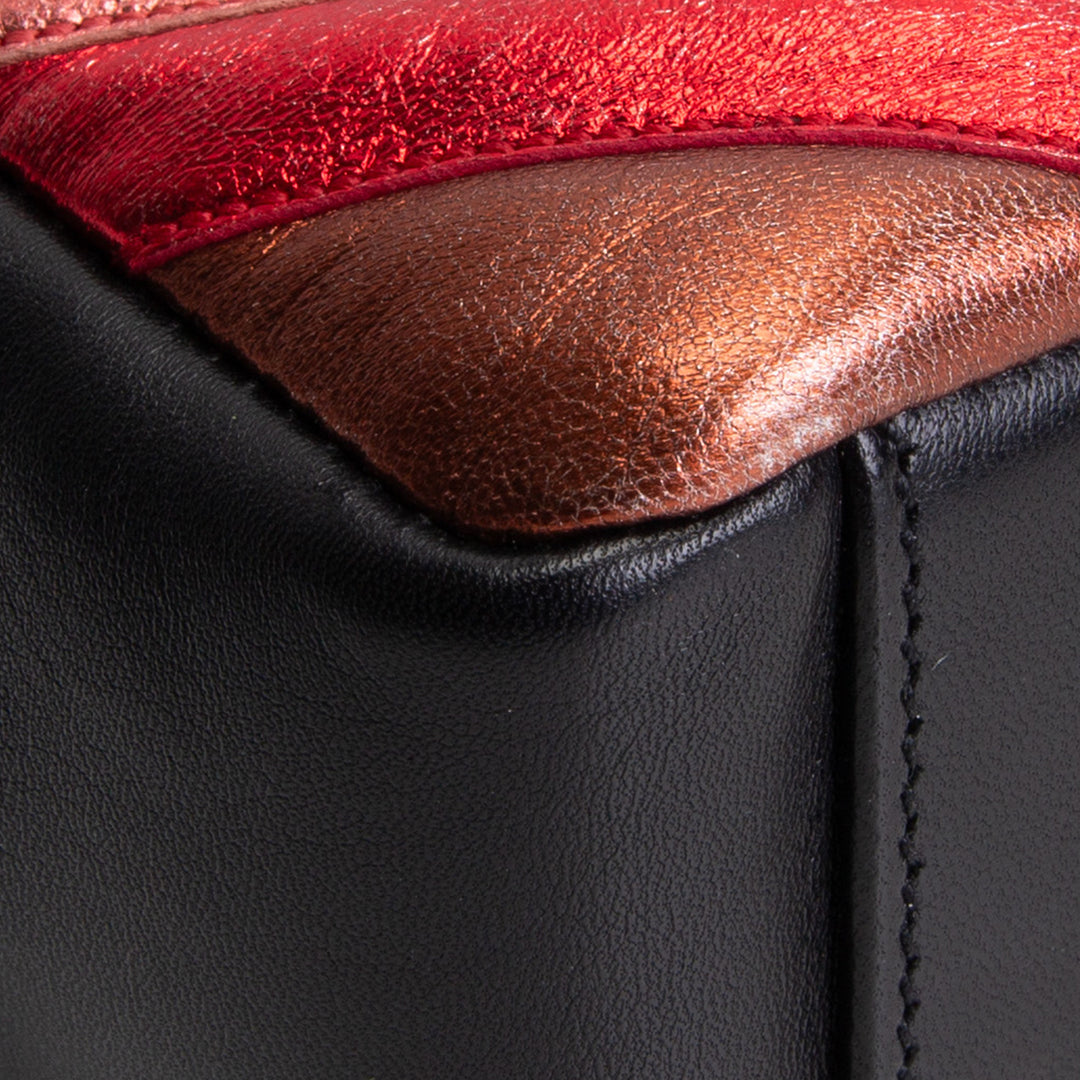 SAINT LAURENT Matelasse Monogram Metallic Rainbow Bag - Medium