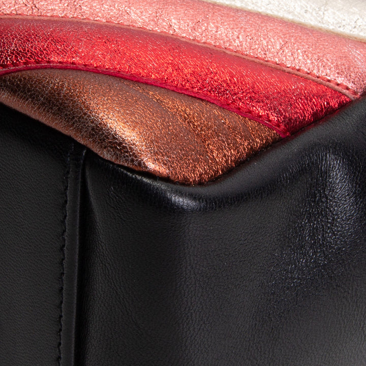 SAINT LAURENT Matelasse Monogram Metallic Rainbow Bag - Medium