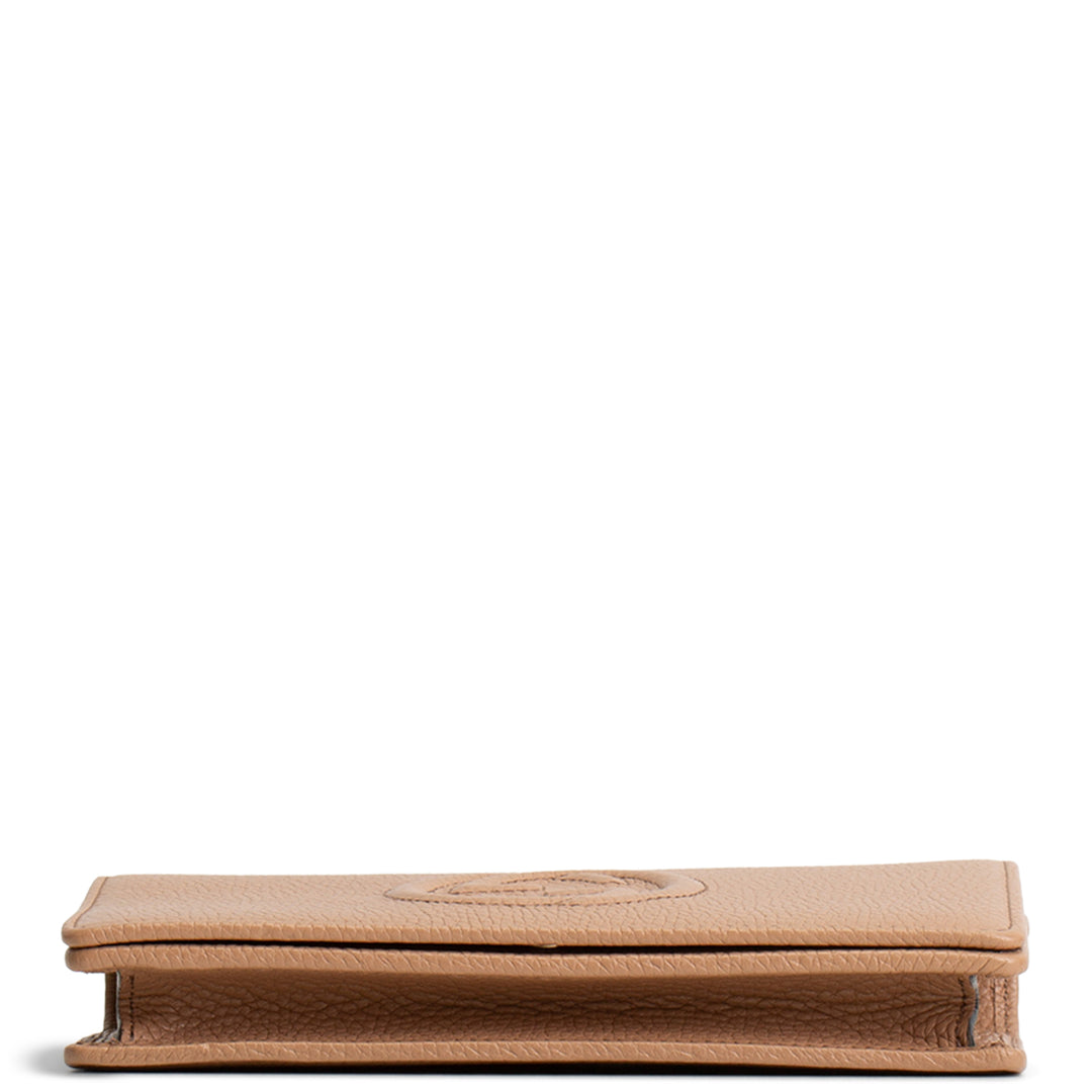 GUCCI Interlocking G Soho Chain Bag - Nude