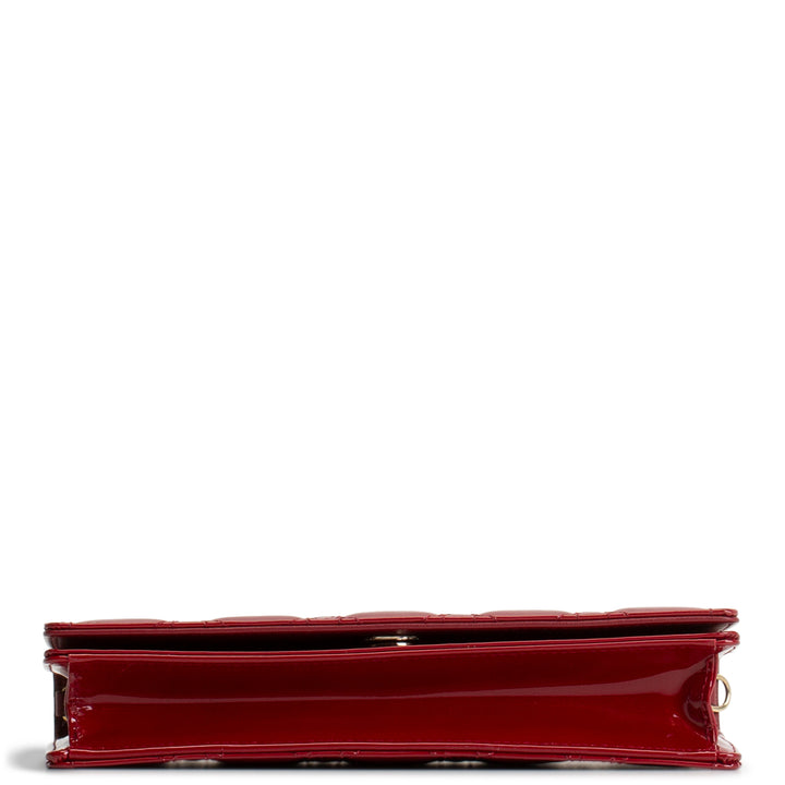 DIOR Patent Lady Pouch - Burgundy