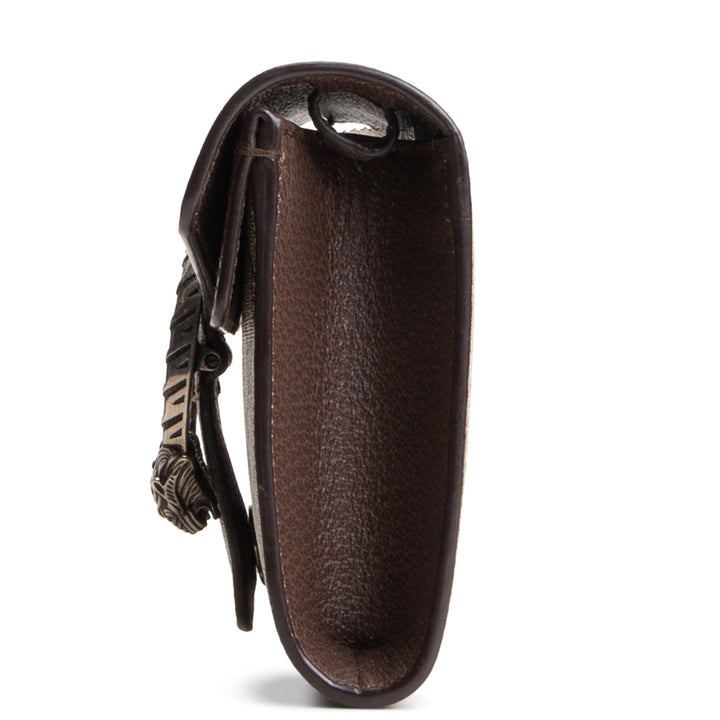 GUCCI GG Supreme East West Dionysus Shoulder Bag - Beige & Ebony