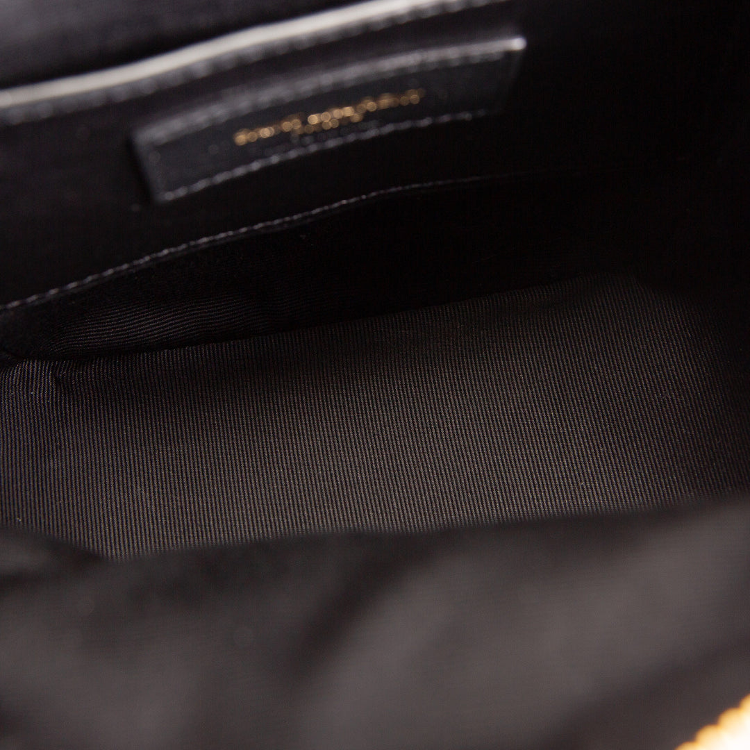 SAINT LAURENT Denim 80's Vanity Shoulder Bag