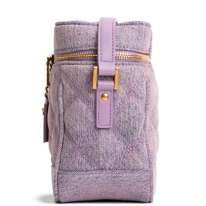 SAINT LAURENT Denim 80's Vanity Shoulder Bag