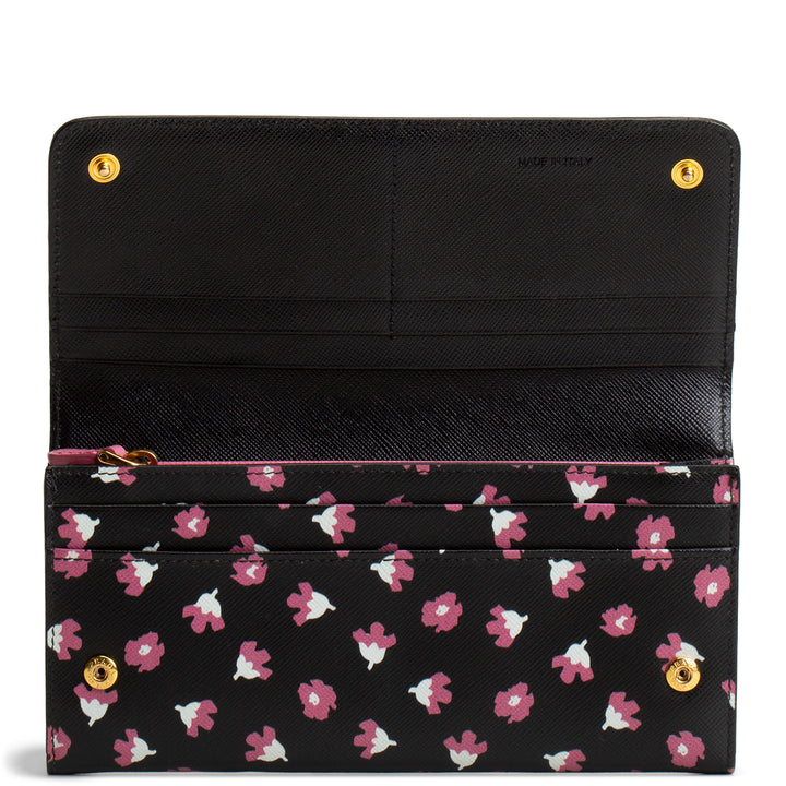 PRADA Saffiano Floral Wallet