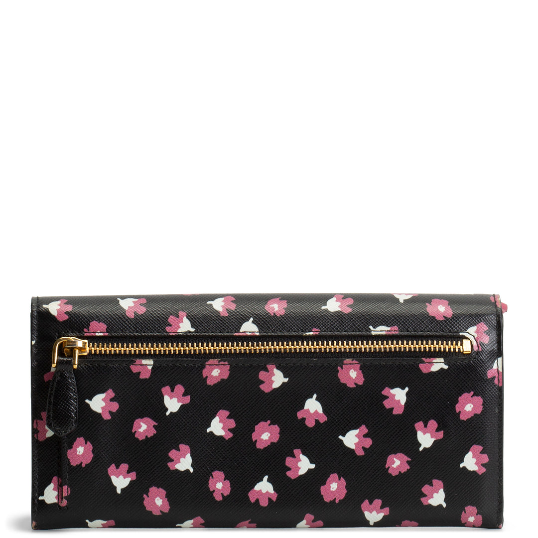 PRADA Saffiano Floral Wallet