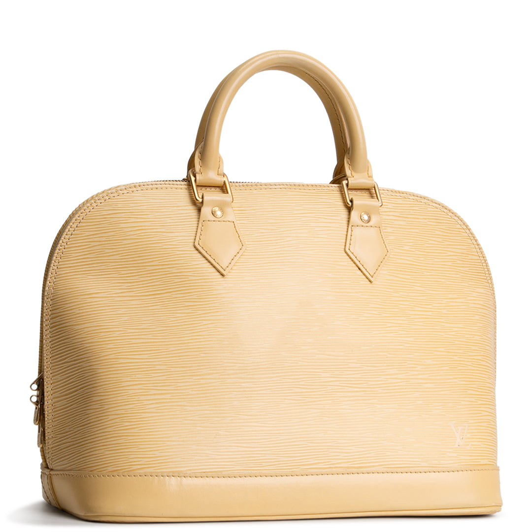 LOUIS VUITTON Vintage Epi Alma PM - Yellow