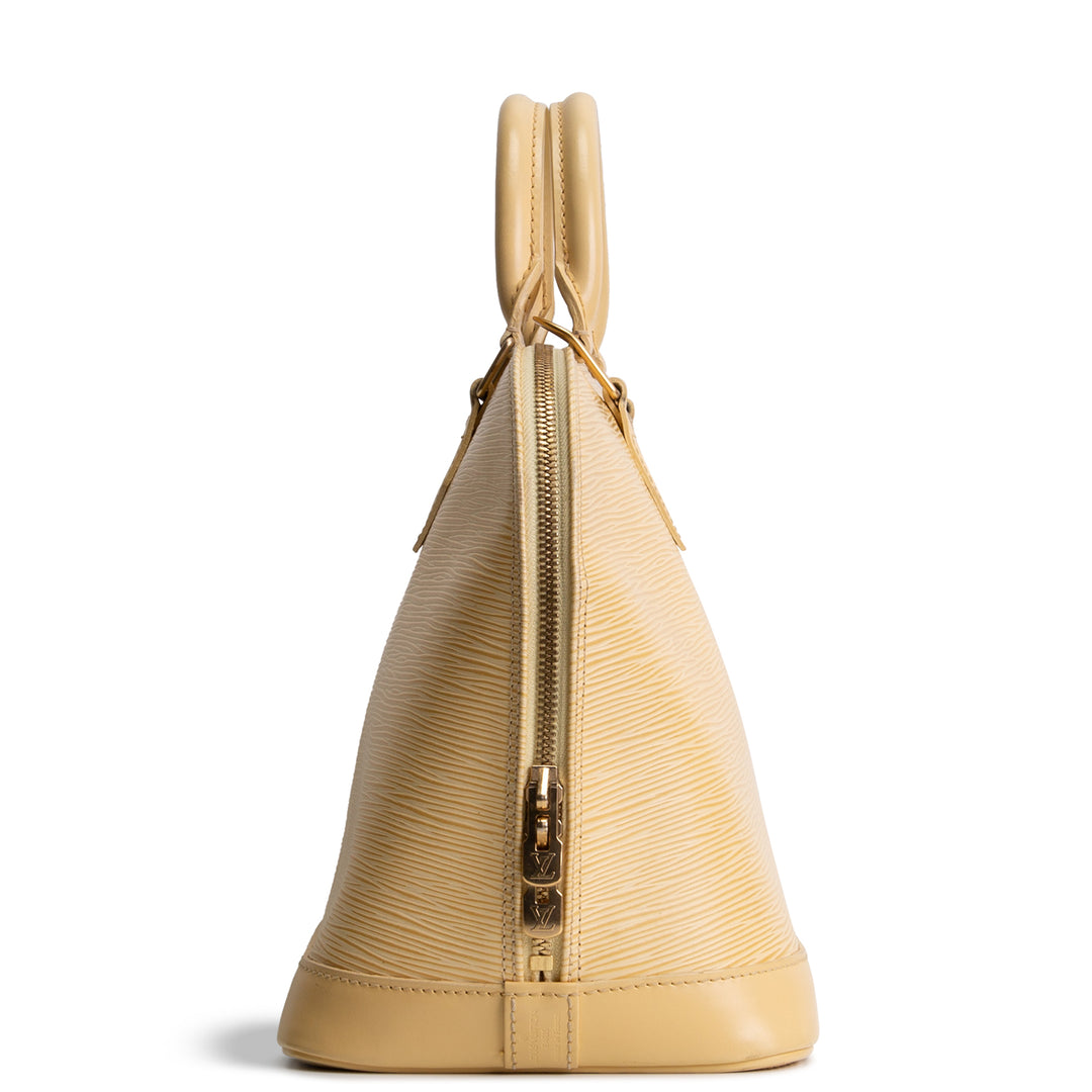 LOUIS VUITTON Vintage Epi Alma PM - Yellow