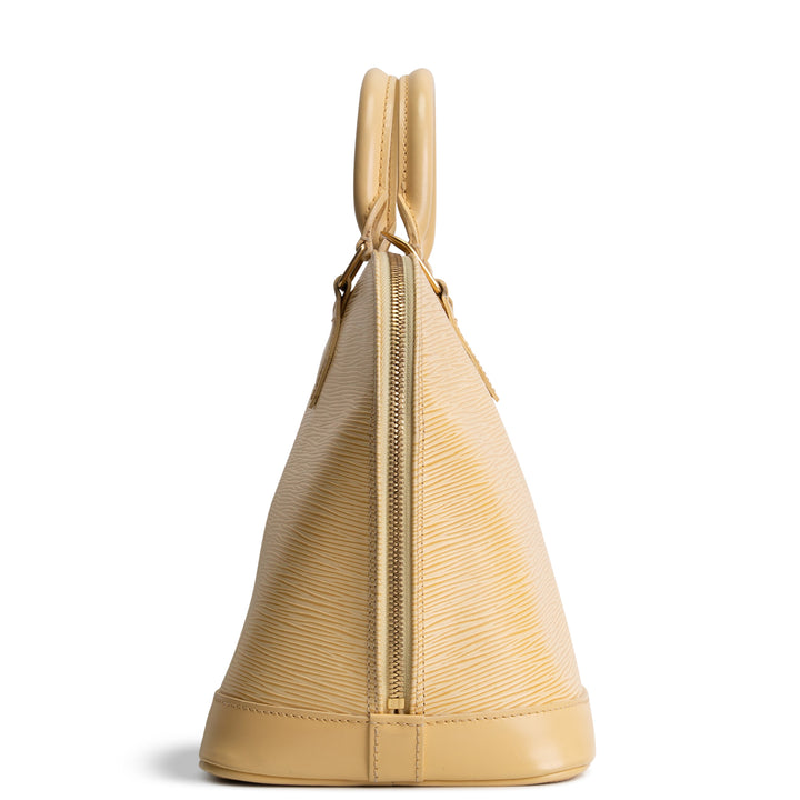LOUIS VUITTON Vintage Epi Alma PM - Yellow