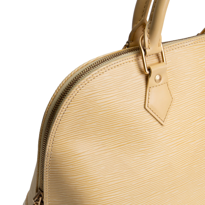 LOUIS VUITTON Vintage Epi Alma PM - Yellow