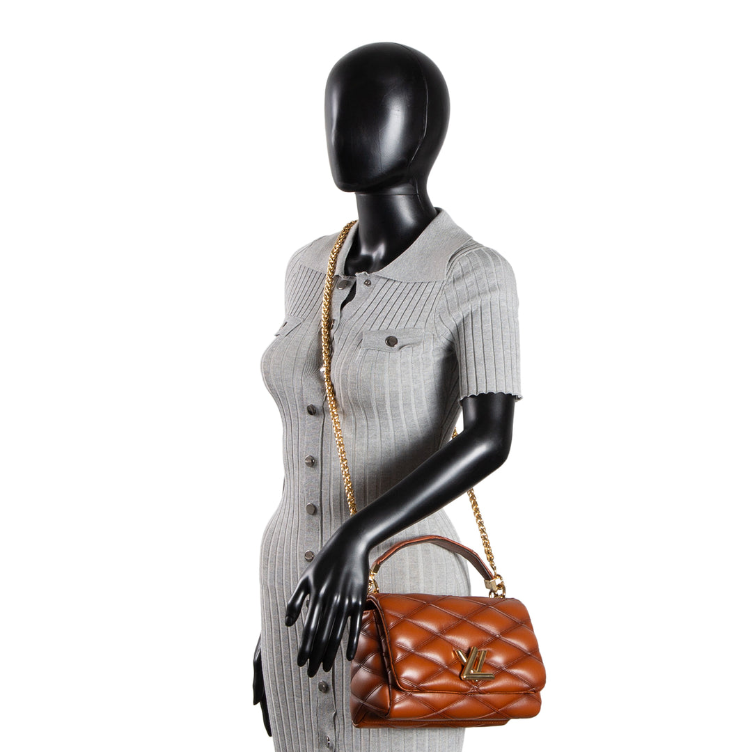 LOUIS VUITTON Quilted GO-14 MM- Brown