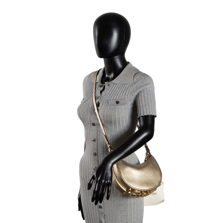 FENDI Fendigraphy Mini Shoulder Bag - Gold