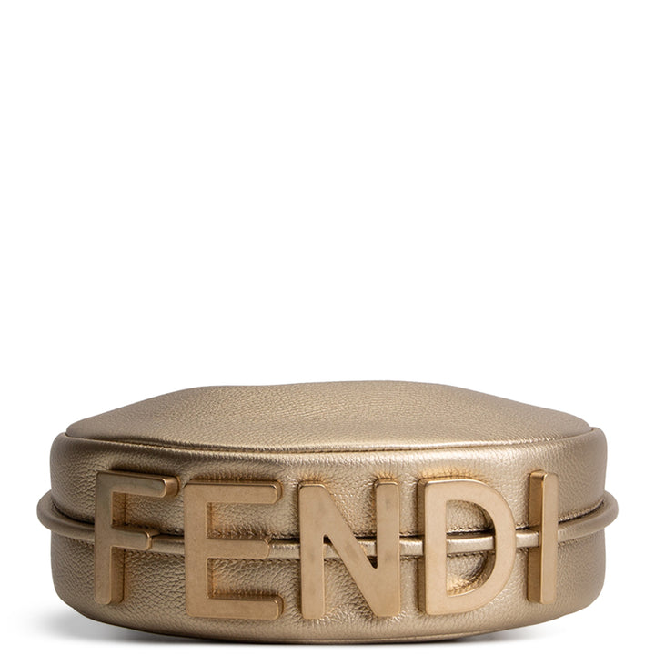 FENDI Fendigraphy Mini Shoulder Bag - Gold