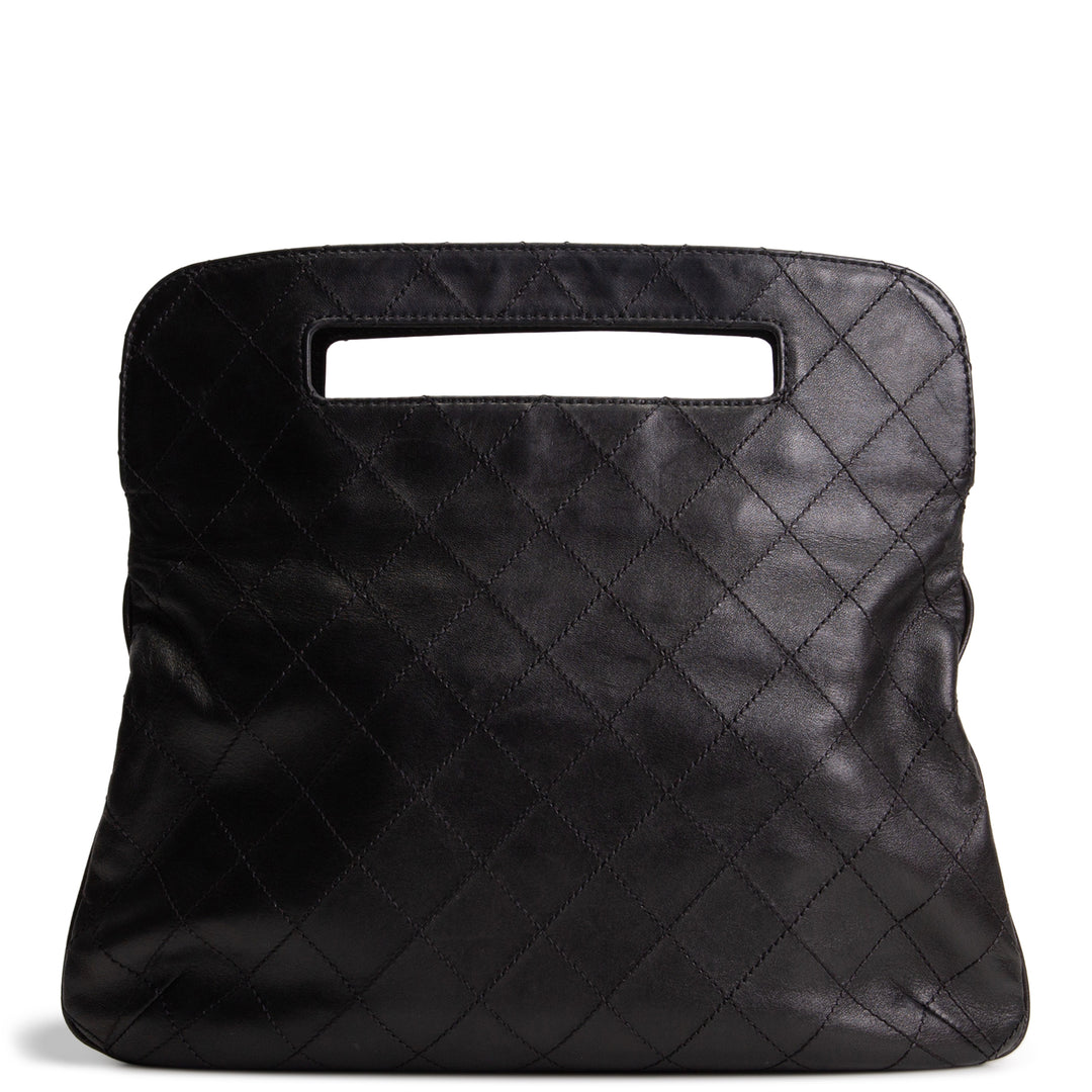 CHANEL Hamptons CC Fold Over Clutch - Black OUTLET FINAL SALE