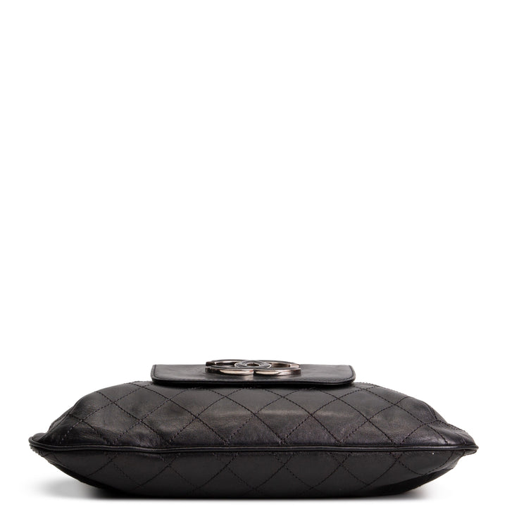 CHANEL Hamptons CC Fold Over Clutch - Black OUTLET FINAL SALE